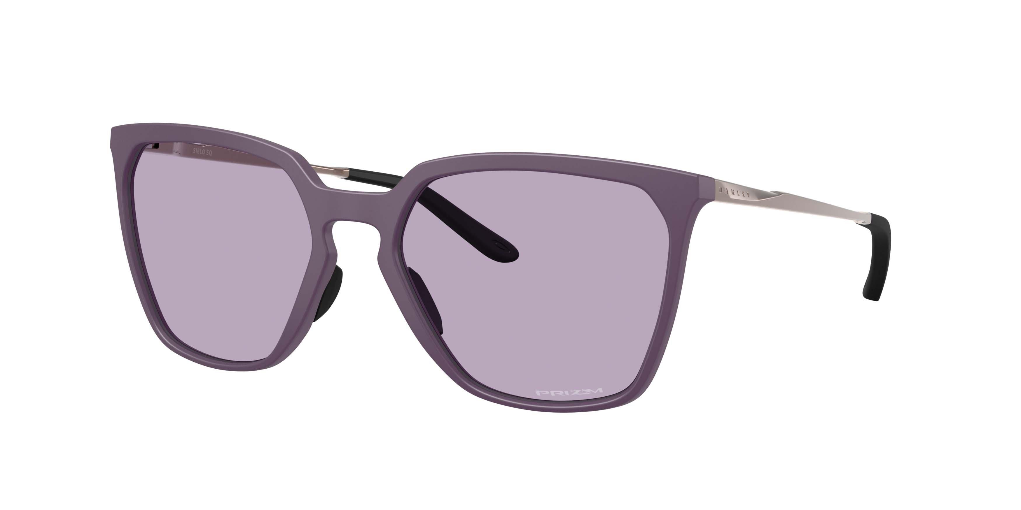 Oakley Sielo SQ Prizm Slate Sunglasses - Matte Aubergine - PURPLE/GREY